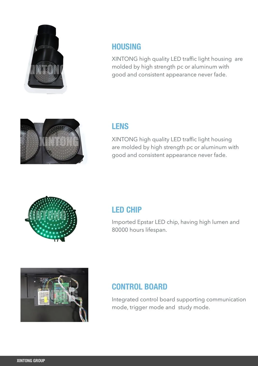 Xintong Solar Wireless Traffic Light Control System