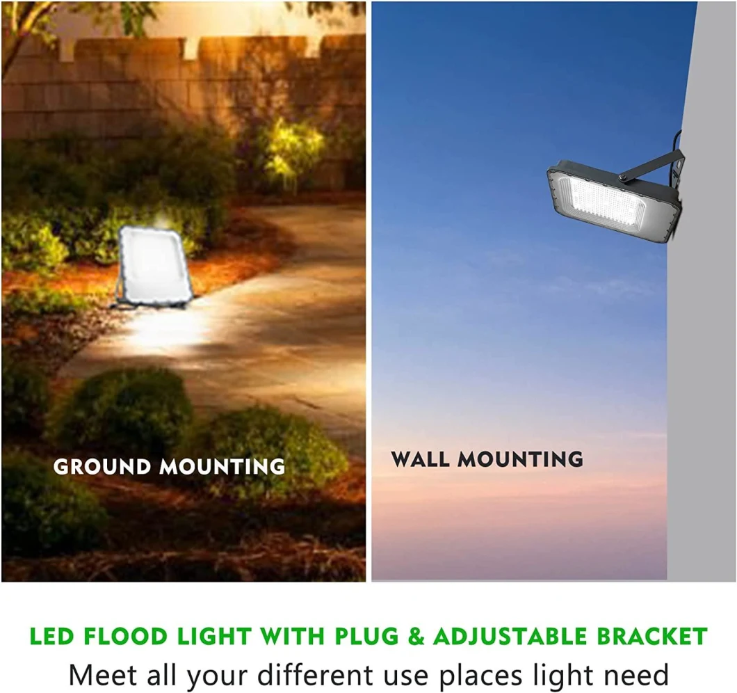 IP66 Waterproof LED Flood Light 200W 100W 30W with Lens 50W LED Floodlight