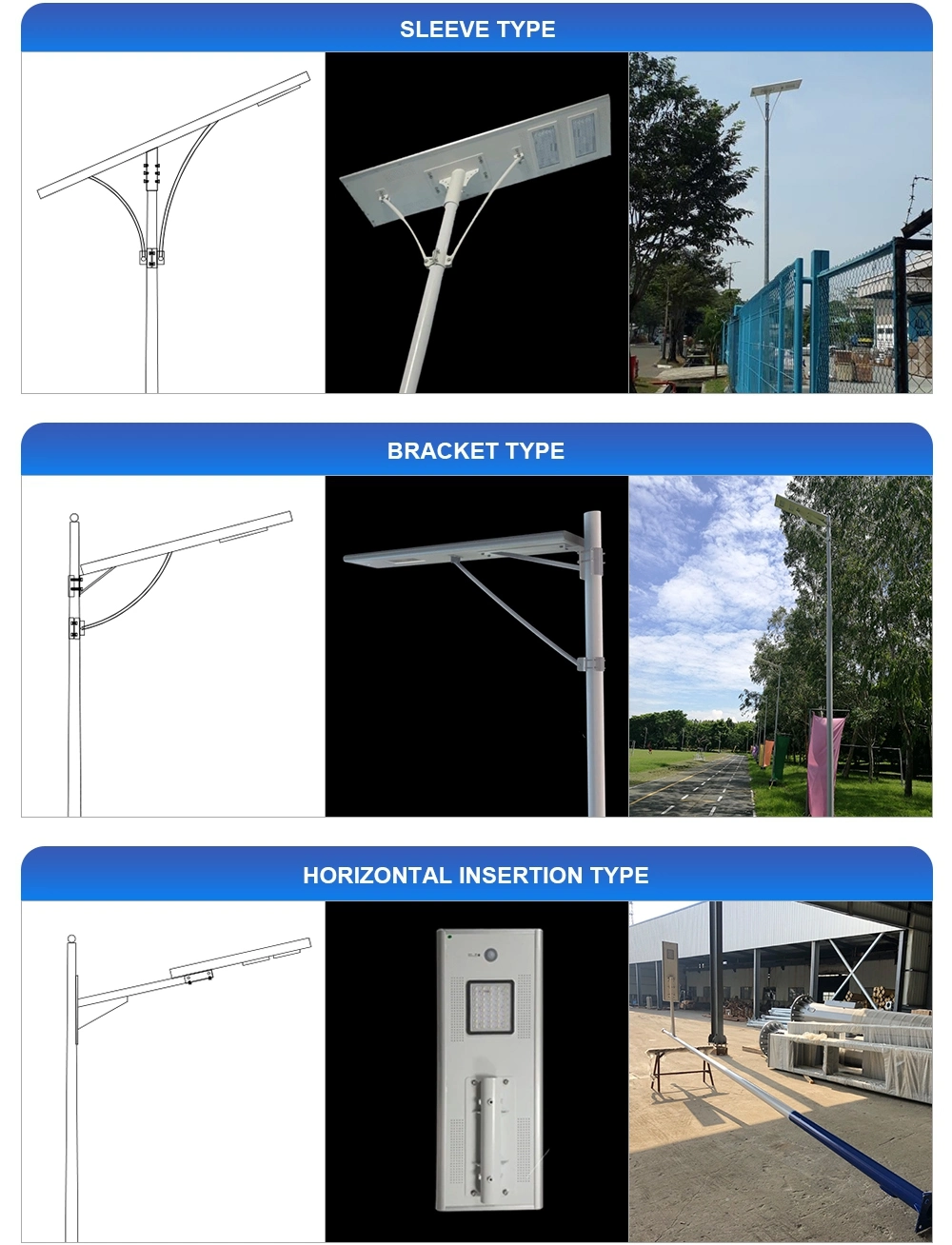 60W All in One Solar Light with Charging Cellphone