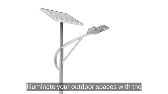 모션 센서, 리튬 배터리 및 태양 전지 패널이 내장된 방수 알루미늄 IP65 IP66 IP67 LED 태양광 가로등