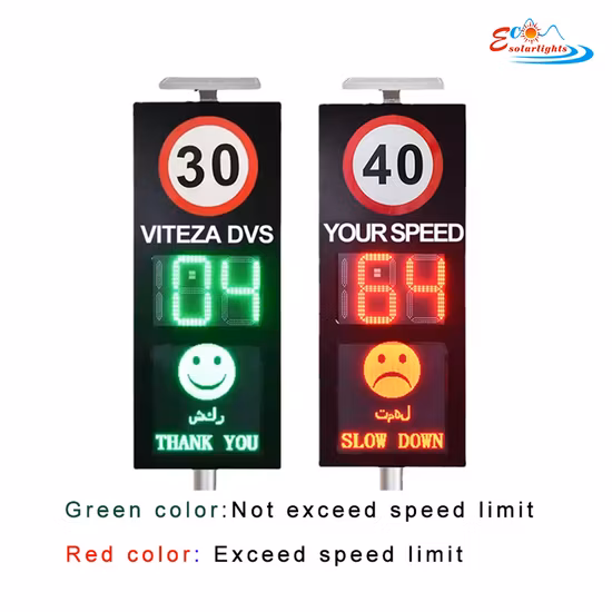 중국 공장 태양 알루미늄 교통 경고 표시, 맞춤형 LED 거리 도로