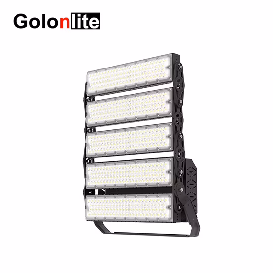 160lm/W 20 40 60 90 120 Grad P50 IP66 희미한 축구 경기장 스포츠 코트 100W 150W 200W 250W 300W 600W 400W 500W 1000W 1200W 1500W Einstellbares LED-Flutlicht